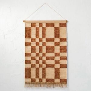 Threshold Jute Checkered Tapestry